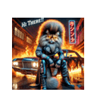 爆走！最強ネコ総長（個別スタンプ：1）