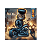 爆走！最強ネコ総長（個別スタンプ：4）