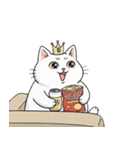 王冠猫のチートデイ（個別スタンプ：30）