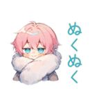 ジト目パーカーくんの冬（個別スタンプ：12）