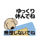 優しい気づかい ダックスフンド-犬好き 冬（個別スタンプ：6）