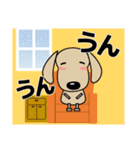 優しい気づかい ダックスフンド-犬好き 冬（個別スタンプ：18）