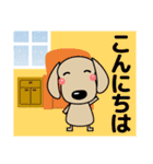 優しい気づかい ダックスフンド-犬好き 冬（個別スタンプ：23）
