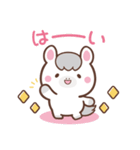 敬語♪まんまる白ウマさん（個別スタンプ：4）
