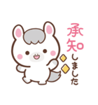 敬語♪まんまる白ウマさん（個別スタンプ：5）