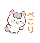 敬語♪まんまる白ウマさん（個別スタンプ：6）