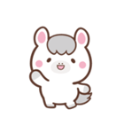 文字なし1♪まんまる白ウマさん（個別スタンプ：4）