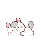 文字なし1♪まんまる白ウマさん（個別スタンプ：10）