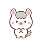文字なし1♪まんまる白ウマさん（個別スタンプ：11）