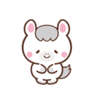 文字なし1♪まんまる白ウマさん（個別スタンプ：12）