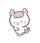 文字なし1♪まんまる白ウマさん（個別スタンプ：14）