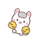 文字なし1♪まんまる白ウマさん（個別スタンプ：21）