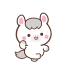 文字なし1♪まんまる白ウマさん（個別スタンプ：29）