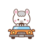 文字なし1♪まんまる白ウマさん（個別スタンプ：30）