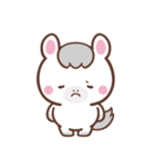 文字なし1♪まんまる白ウマさん（個別スタンプ：34）