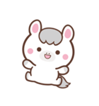 文字なし1♪まんまる白ウマさん（個別スタンプ：36）