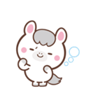 文字なし1♪まんまる白ウマさん（個別スタンプ：38）