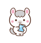 文字なし1♪まんまる白ウマさん（個別スタンプ：39）