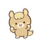 文字なし1♪まんまる栗毛ウマさん（個別スタンプ：1）