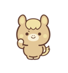 文字なし1♪まんまる栗毛ウマさん（個別スタンプ：2）