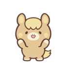 文字なし1♪まんまる栗毛ウマさん（個別スタンプ：3）