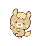 文字なし1♪まんまる栗毛ウマさん（個別スタンプ：15）
