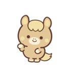 文字なし1♪まんまる栗毛ウマさん（個別スタンプ：32）
