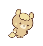 文字なし1♪まんまる栗毛ウマさん（個別スタンプ：33）