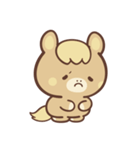 文字なし1♪まんまる栗毛ウマさん（個別スタンプ：35）