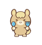文字なし1♪まんまる栗毛ウマさん（個別スタンプ：37）