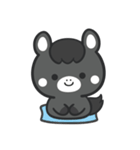 文字なし1♪まんまる黒ウマさん（個別スタンプ：8）