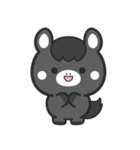文字なし1♪まんまる黒ウマさん（個別スタンプ：11）