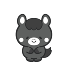 文字なし1♪まんまる黒ウマさん（個別スタンプ：12）