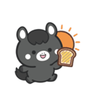 文字なし1♪まんまる黒ウマさん（個別スタンプ：25）