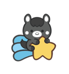 文字なし1♪まんまる黒ウマさん（個別スタンプ：27）
