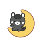 文字なし1♪まんまる黒ウマさん（個別スタンプ：28）