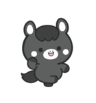 文字なし1♪まんまる黒ウマさん（個別スタンプ：29）