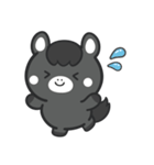 文字なし1♪まんまる黒ウマさん（個別スタンプ：31）