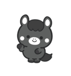 文字なし1♪まんまる黒ウマさん（個別スタンプ：32）