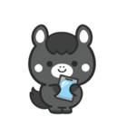 文字なし1♪まんまる黒ウマさん（個別スタンプ：39）