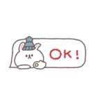 冬のあいさつ◎ちびっこうさぎさん #2（個別スタンプ：6）
