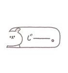 冬のあいさつ◎ちびっこうさぎさん #2（個別スタンプ：10）
