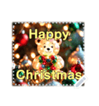 書き込める♥クマちゃんクリスマスフレーム（個別スタンプ：6）