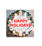 書き込める♥クマちゃんクリスマスフレーム（個別スタンプ：11）