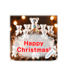 書き込める♥クマちゃんクリスマスフレーム（個別スタンプ：15）