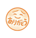 オレンジ・1年中使える♪プリチーはんこ（個別スタンプ：3）