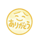 黄色・1年中使える♪プリチーはんこ（個別スタンプ：3）