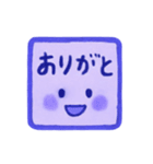 紺色・1年中使える♪プリチーはんこ（個別スタンプ：20）