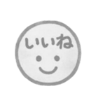 白黒・1年中使える♪プリチーはんこ（個別スタンプ：11）