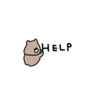 優しいお色のクマ。物価高。（個別スタンプ：30）